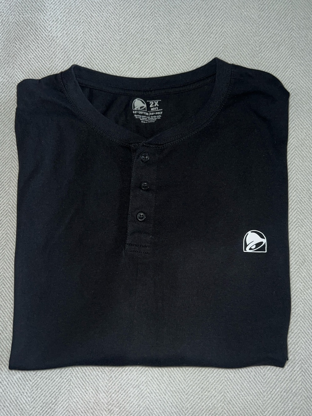 Black Taco Bell Henley Shirt